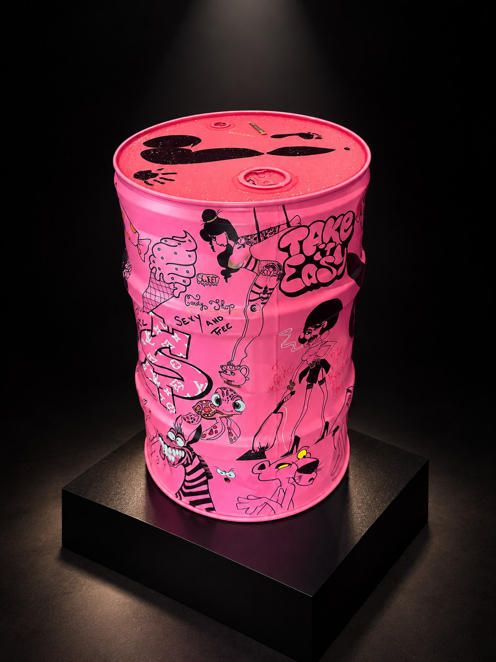 Barrel  Pink Trouble - Œuvre Unique 💗