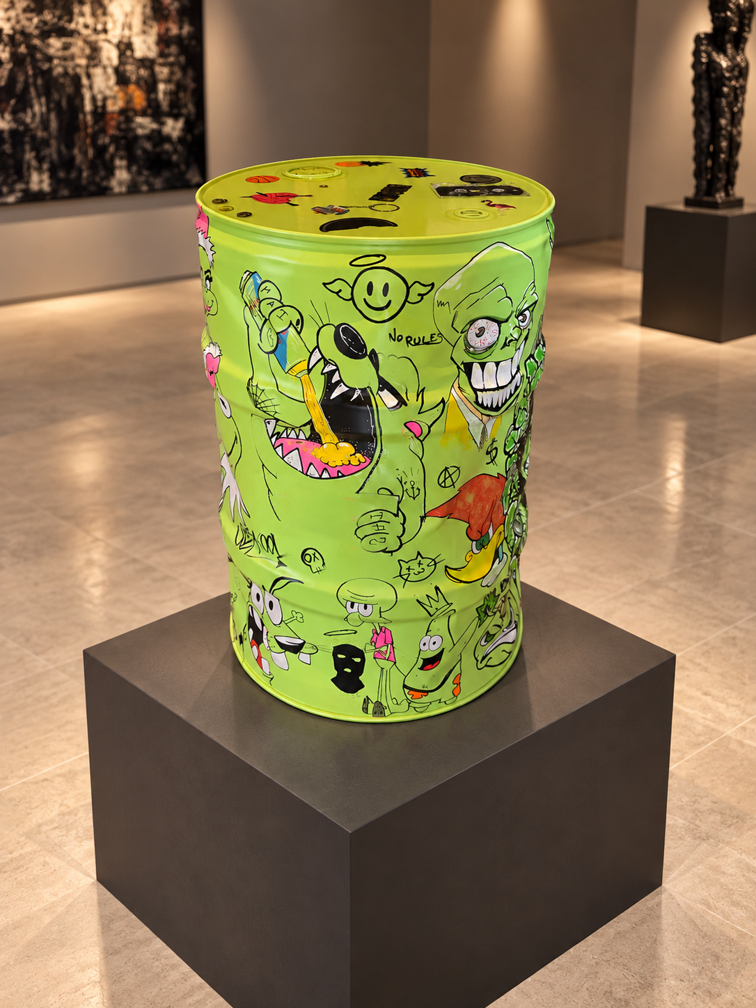 Barrel  Acid Green – Œuvre Unique 💚
