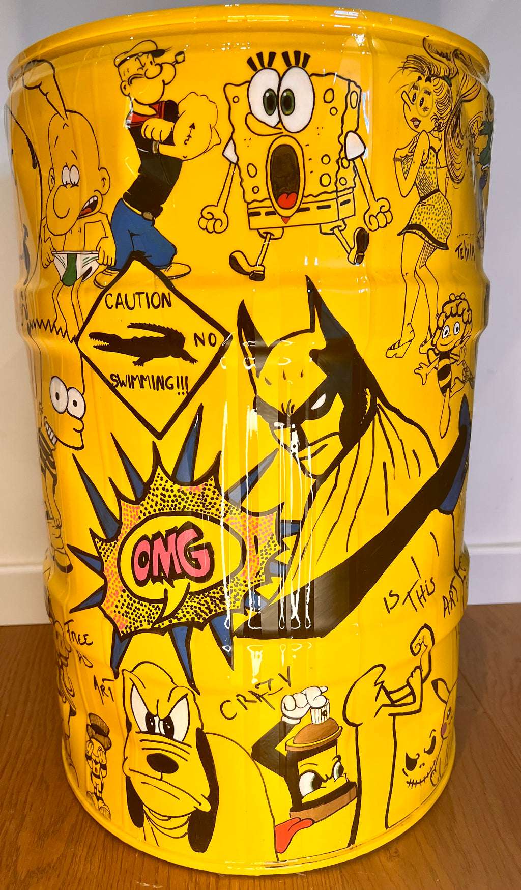 Tonneau Jaune – Explosion Pop et Vinyl Art 💛